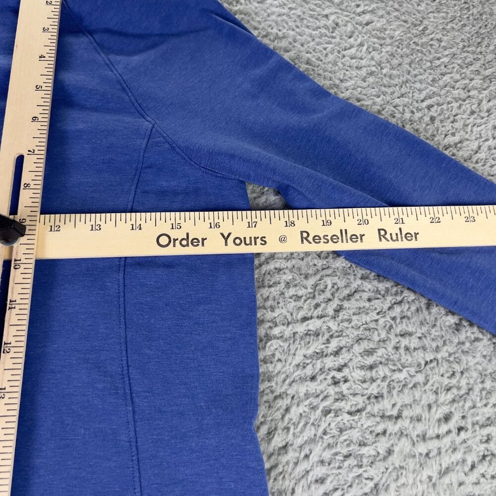 Athleta Sentry Hoodie Sweatshirt Womens XS Blue Hooded Pullover Athletic Active - Picture 10 of 10